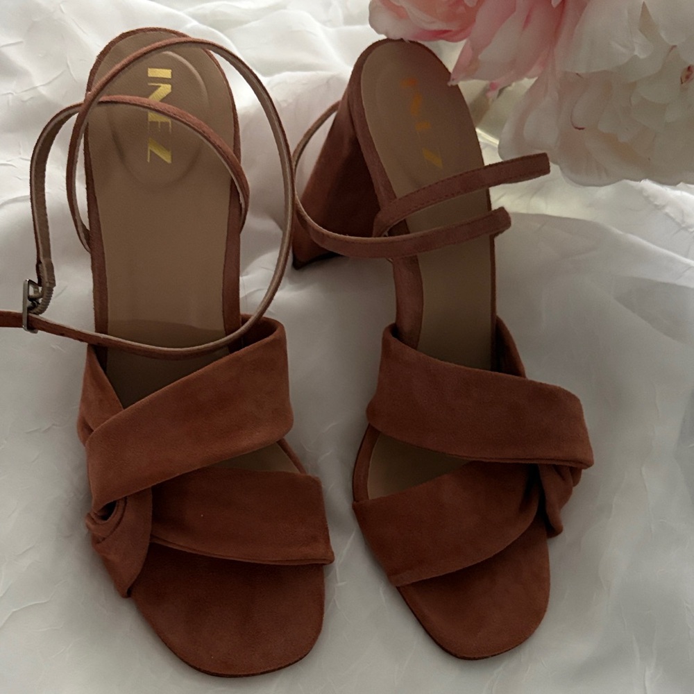 New in box  Inez clay pink heels size 8 - Picture 2 of 6